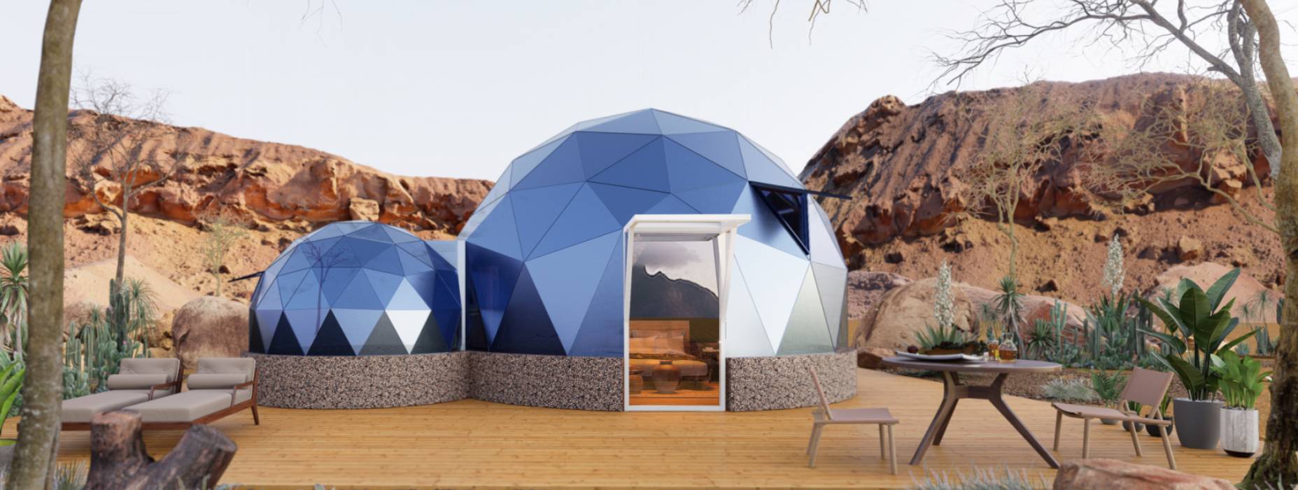 茌平县球形智能光伏玻璃星空房